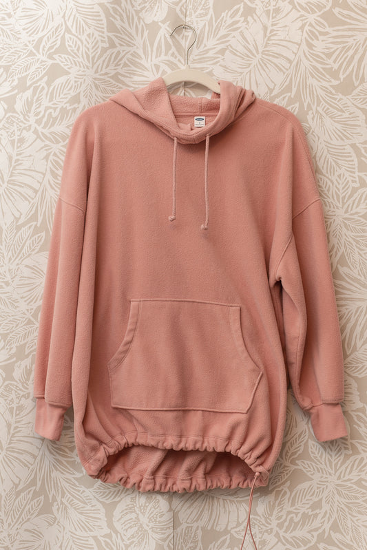 Size S | Muted Light Clover Fleece Hoodie ☀️