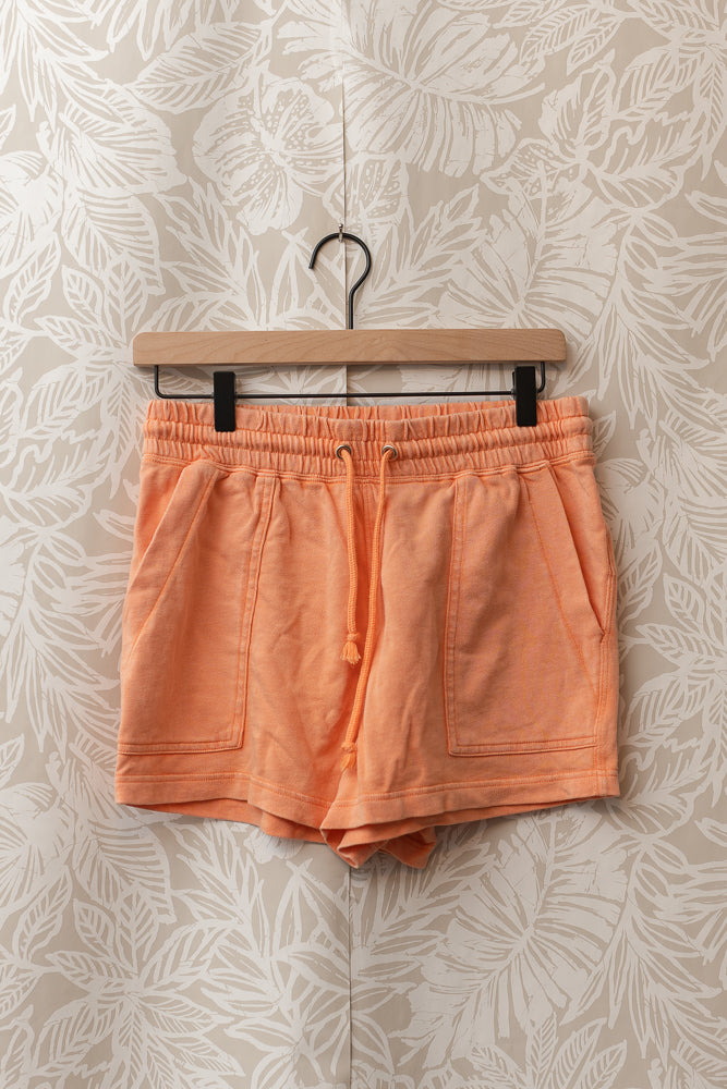 Size S | Light Tangerine 100% Cotton Shorts 🌷